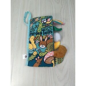 Little Jellycat Garden Tails baby soft cloth crinkle book